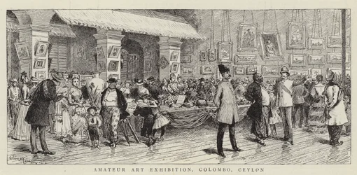 Amateurkunstausstellung, Colombo, Ceylon